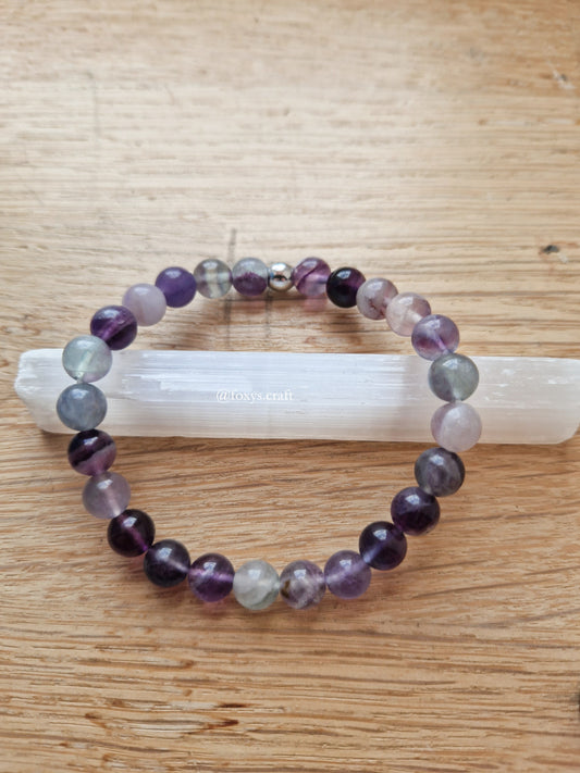 Bracelet Fluorite multicolore